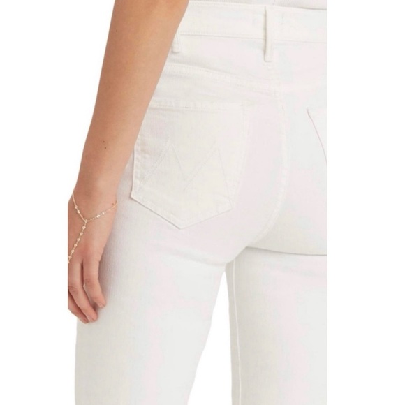 MOTHER The Hustler High Waist Fray Hem Ankle Color:Fairest Of Them All - Picture 2 of 15